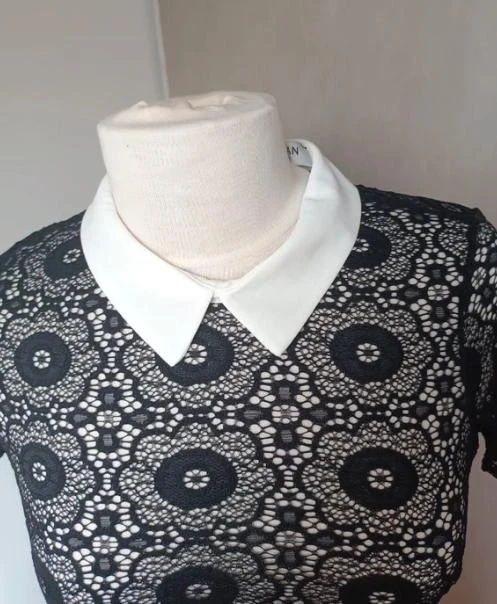 Morgan lace top with Claudine collar size XS/34 – photo 2
